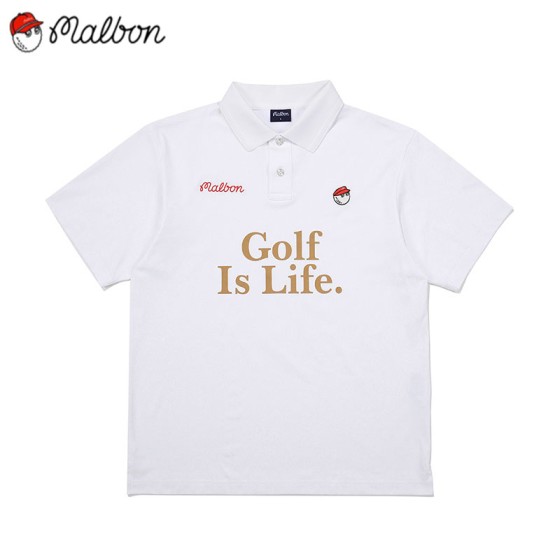 malbon 3종 남성 반팔 카라 티셔츠